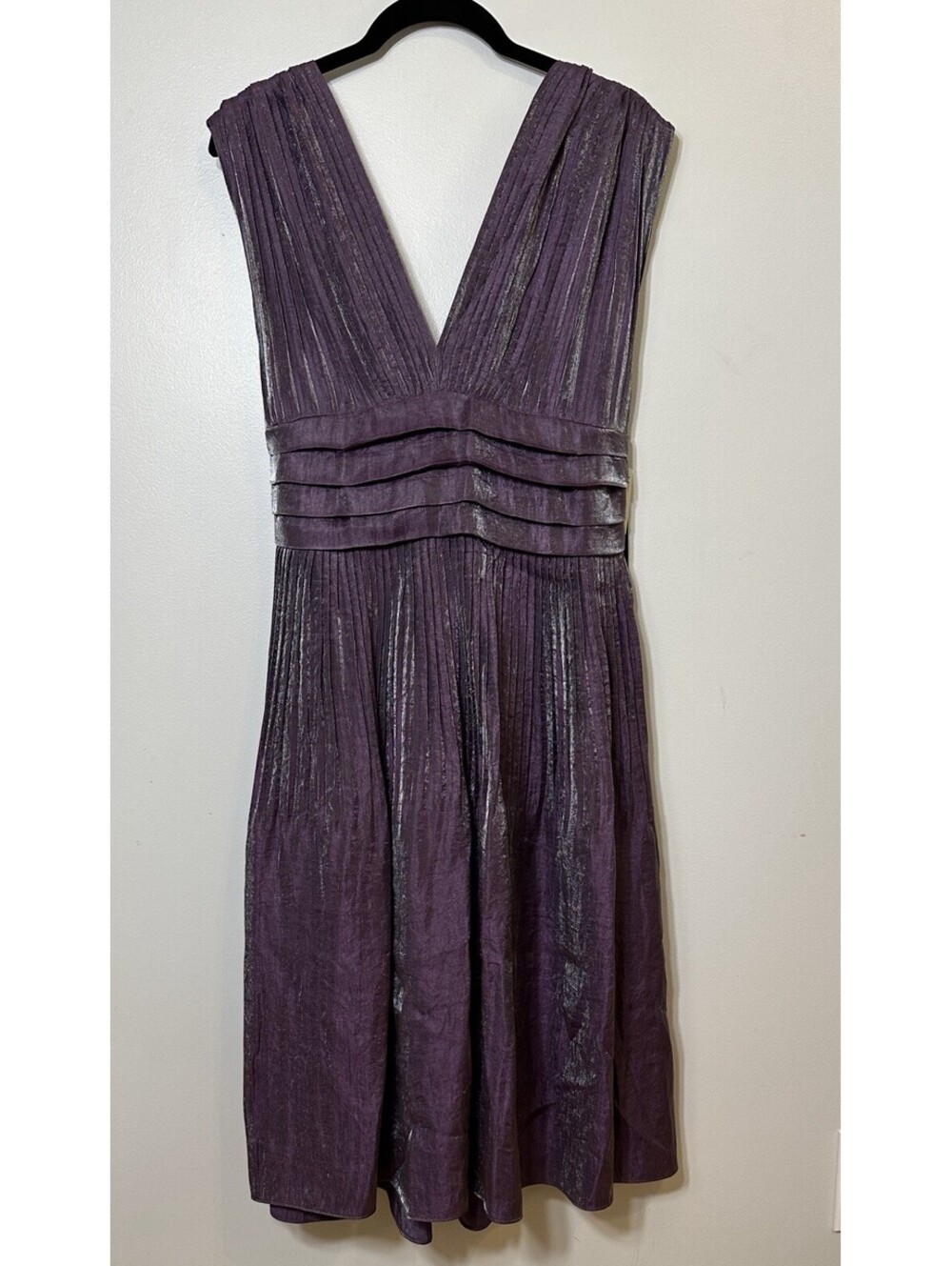 NWTS Adrianna Papell Purple/ Grey Shimmer Cocktail/ Mother Of The Bride Size 10.
